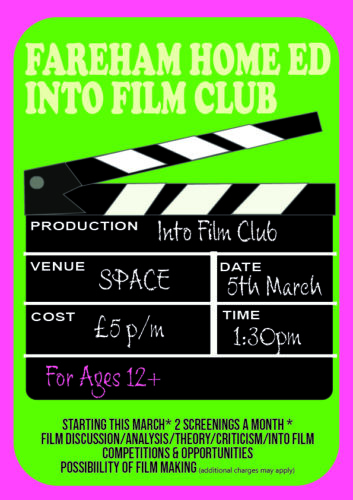 Into Film Club flyer